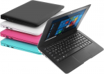 Bigmachine mini s&uuml;learvuti 10.1 tolli 32gb windows 10 &uuml;li&otilde;huke ja kerge netbook neljatuumaline pc hdmi usb veebikaamera netflix youtube qwertz paigutus (must)