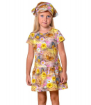 Lenne t&uuml;drukute kleit 25618*044, kollane/roosa 4741593750397