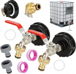 Jmiatry Ibc v&auml;ljalaskekraan 1/2, Ibc paagi v&auml;ljalaskekraan 1/2 tolli, Ibc v&auml;ljalaskekraan s60 x 6, Ibc paagi tarvikud 1000 liitrit kastmiseks ja voolikute jaoks, 2 tk