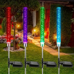 2tk J&otilde;ulud P&auml;ikeseenergial Mull Lambid, RGB Seitsme V&auml;rvi Gradiatsioon.
