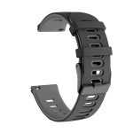 "BestAccessories", silikoonrihm laiusega 22 mm, must-hall