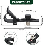 Trummimikrofoni klamber, 4,6 x 0,9 x 1,8 tolli universaalne reguleeritav mikrofoni p&otilde;rutuskindel hoidik trummidele, trummimikrofoni klamber, trummir&otilde;nga mikrofoni turvaklamber, muusikariistade tarvikud