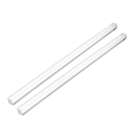 Sourcing map 2 tk pakendis 15 mm x 15 mm x 350 mm l&auml;bipaistvad selged akr&uuml;&uuml;lruudukujulised vardad, akr&uuml;&uuml;lvardad, pmma varras