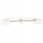 Monitori hoidja Monitori alus Lite, m&auml;nnipuit, 100x27,5x15 cm - valge
