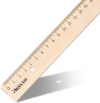 Aristo puidust joonlaud 17cm terasservaga