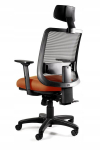 Ergonoomiline kontoritool Saga Plus, oranž