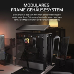 Corsair frame 4000d modulaarne mid-tower atx pc korpus - suur &otilde;huvool, Infinirail&trade; ventilaatori paigalduss&uuml;steem, asus btf, msi project zero, gigabyte project stealth - must
