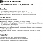 Vahetatav tasapinnaline tera "spear & Jackson Csp4"