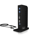 ICY BOX USB-C dokkimiss&uuml;steem 12-in-1 kahe monitori