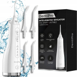Juhtmevaba suuveepuhasti DentiPro SWF-03, 4 režiimi, 4 otsikut, 300 ml veepaak ja USB laadimine, valge