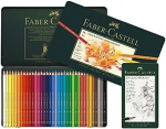 Faber-castell 110012 - Polychromos kunstnike v&auml;rvipliiatsid, 12 tk pakendis metallkarbis