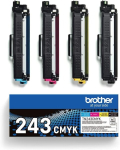 Laserprinteri kassett Brother Tn-243cmyk originaal toonerikassett, prindib kuni 1000 lehek&uuml;lge, ts&uuml;aan, magenta, kollane ja must