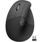 Juhtmevaba hiir Logitech Lift Vertical Ergonomic Mouse, vasakuk&auml;eline, must - 910-006474