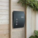 Postkast, seinapostkast vaateaknaga, 32 x 10 x 45 cm, Antratsiit