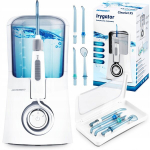Statsionaarne hambavahede irigaator Berdsen ClearJet X5, 600 ml, 5 surveastme, 4 otsikut, valge