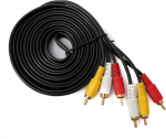 S&uuml;steem-s Rca 3xrca kaabel 3m, isane-isane, Stereo/av