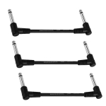 Kitarri plaastrikaabel t&auml;isnurk 6,35 mm 15 cm (3 tk.)