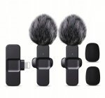 2 juhtmevaba lipsukinnitusega mikrofoni komplekt Laga Lg12 lightning iphone'ile