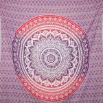 Banisel Mandala seinavaip, suur, sinine, seinakaunistus, rannar&auml;tik, piknikutekk, kodukaunistus, 220 x 200 cm (lilla)