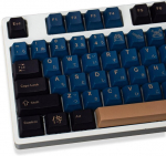 129 klahviga Blue Samurai Keycaps Pbt Dye Sub Cherry profiiliga klahvikatted 60%, 65%, 95% Cherry Mx mehaanilistele klaviatuuridele