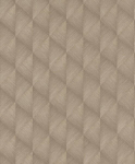 Rasch Tropical House Collection 687934 geomeetrilise motiiviga fliistapeet 3d-efektiga, taupe/kuldne