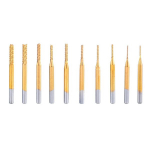 Bestgle otsfreeside komplekt 10 tk cnc frees karbiidpuuride komplekt p&ouml;&ouml;rlevad freesid pcb plastikule klaaskiule s&uuml;sinikkiule lehtpuu graveerimiseks (0,8&ndash;3,17 mm)