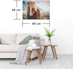 Ulmer Puzzleschmiede - pusle "miss Winter Hair" - klassikaline 1000-osaline pusle - elegantne islandi hobuse motiiv talvisel taustal Skandinaavias - moodne loomapusle hobuses&otilde;pradele