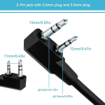Agatige 2 kontaktiga adapter raadiosaatjale, U94 Ptt nupp s&otilde;jav&auml;eadapter mobiilne 7.0 mm pistik Push-to-talk Ken-wood/bao-feng raadio jaoks