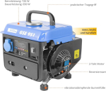 G&uuml;de Gse 951 generaator (2-taktiline mootor, bensiin, 1/1,36 (kw/ps), 1 x 230 V pistikupesa, max 720 W, t&ouml;&ouml;aeg kuni 7,5 h, paak 3,8 l, tagasik&auml;ivitus, kande k&auml;epide, kaal 15,85 kg)