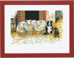Eva Rose ristpistes komplekt lammas ja koer loendatud muster 30 x 40 cm