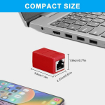 Axfee Rj45 Connector Cat7/cat6, 3 tk, punane