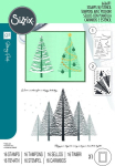 Sizzix Stacey Park l&auml;bipaistvad templid koos &scaron;ablooniga, Cosmopolitan Christmas, Merry and Light by Stacey Park, mitmev&auml;rviline, &uuml;ks suurus