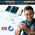 S.e kaitsekile samsung galaxy S20 jaoks - 2 kilet komplektis saksamaalt, 5g, S20 kile tpu tehnoloogia, lihtne kasutada, galaxy S20 kile kui alternatiiv kaitseklaasile, tolmu- ja mullivaba