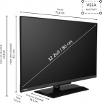Toshiba 32la3e63daz Android Tv 32 tolli (full hd smart tv, hdr, triple tuner, dolby audio, bluetooth)