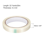 Sourcing map kiudrihmaga teip 19 mm x 20 m, 0,13 mm tugevdatud klaaskiust teip, l&auml;bipaistev