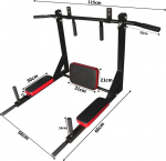 Cclife seinale kinnitatav mitme k&auml;epidemega t&otilde;mbekang, dip station, t&otilde;mbekangid, maksimaalne koormus 150 kg / 200 kg