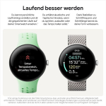 Google Pixel Watch 3 (45 mm) &ndash; android nutikell s&uuml;damer&uuml;tmi j&auml;lgimisega, t&auml;iustatud jooksmine Fitbitist, treeningu &uuml;levaated, 24-tunnine aku &ndash; poleeritud h&otilde;bedane alumiiniumkorpus &ndash; portselanist rihm &ndash; wi-fi
