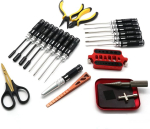 Rc t&ouml;&ouml;riistakomplekt 23 in 1 kruvikeerajate komplekt tangid - rc kuuskantpeaga kruvikeerajate komplekt rc t&ouml;&ouml;riistad - kuuskantmutriv&otilde;tmete komplekt mutriv&otilde;tme t&ouml;&ouml;riist quadcopter rc autole multi-axis fpv v&otilde;idus&otilde;idudroonile