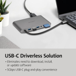 Kensington Uh1440p kahe videoga mobiilne 10-in-1 usb-c s&uuml;learvuti dokkimisjaam, universaalne, 3 usb-a porti, kuni 85 w v&otilde;imsuse l&auml;bilaskev&otilde;ime, ultra hd (&uuml;ks 4k @ 30hz) k&otilde;rge resolutsiooniga plug & play jaotur (k33853ww)
