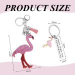 2 tk. roostevabast terasest roosad flamingo ripatsid naistele