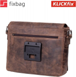 Fixbag fb1_47137 &otilde;lakott adapterplaadiga k&otilde;ikidele klickfix variantidele (ei ole kaasas) v&otilde;i klickfix pikendustega jalgratastele, e-jalgratastele, e-t&otilde;ukeratastele ja juhtraudadele, pruun, klickfix adapterplaadiga