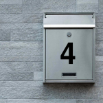 Number Kleebis liimimiseks, number, t&auml;ht, 10 cm number, 6 cm must (3)