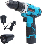 Katsu Akutrell-kruvikeeraja 12 V, Akutrell 2 x 1,5 Ah liitiumakudega, l&ouml;&ouml;kfunktsioon, 26 Nm Max, 2 kiirust ja Led valgusti, kodu kaunistamiseks ja isetegemiseks