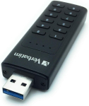 USB pulk Verbatim Keypad Secure Usb 3.2 Gen 1, 128 Gb, m&auml;lupulk paroolikaitse ja kr&uuml;pteeringuga, sisaldab usb-a pikenduskaablit, usb-3 s&uuml;learvutile, m&auml;rkmikule jne, must