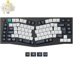 Keychron Q10 Max Alice 75% saksa De Iso paigutusega kohandatud juhtmevaba mehaaniline klaviatuur p&ouml;&ouml;rdnupuga, Qmk/via programmeeritav, 2.4ghz/bluetooth/juhtmega, Gateron Banana l&uuml;liti