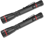 Mini taskulamp 3 režiimiga, v&auml;ike led taskulamp, suure valgusvooga pliiatslamp klipsiga, suumitav kaasaskantav taskulamp telkimiseks, h&auml;daolukorraks, kontrollimiseks, 2 tk