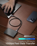 Conmdex usb c kaabel l&uuml;hike 50 cm / 0.5 m [2 tk] 10 gbps usb 3.1 gen2 andmekaabel type c android autole qc3.0 3.1a usb a kuni c kiirlaadija samsung note20 galaxy s23/s22/s21 galaxy z flip4 tab s8 jaoks