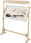 Gototop tikkimisalus, 360 kraadi reguleeritav tikkimisalus, reguleeritav ristpistes tikkimisalus, m&auml;nd ja pvc tikkimisraamiga, 104 x 40 x 88 cm