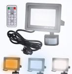 Etrogo 30 W Led prožektor liikumisanduriga, v&auml;litingimustes kasutatav kaugjuhtimispult 3000lm 6000k 3000k 4500k, reguleeritav Led Ip66 veekindel aeda, garaaži, &otilde;ue, spordiv&auml;ljakule