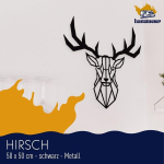 Hansmeier hirve seina dekoratsioon metallist hirvepea sarvedega seinaskulptuur industrial